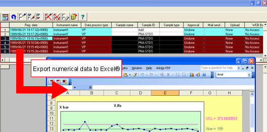 Display Lists of Multiple Data; Smooth Linking to Excel® and Word®